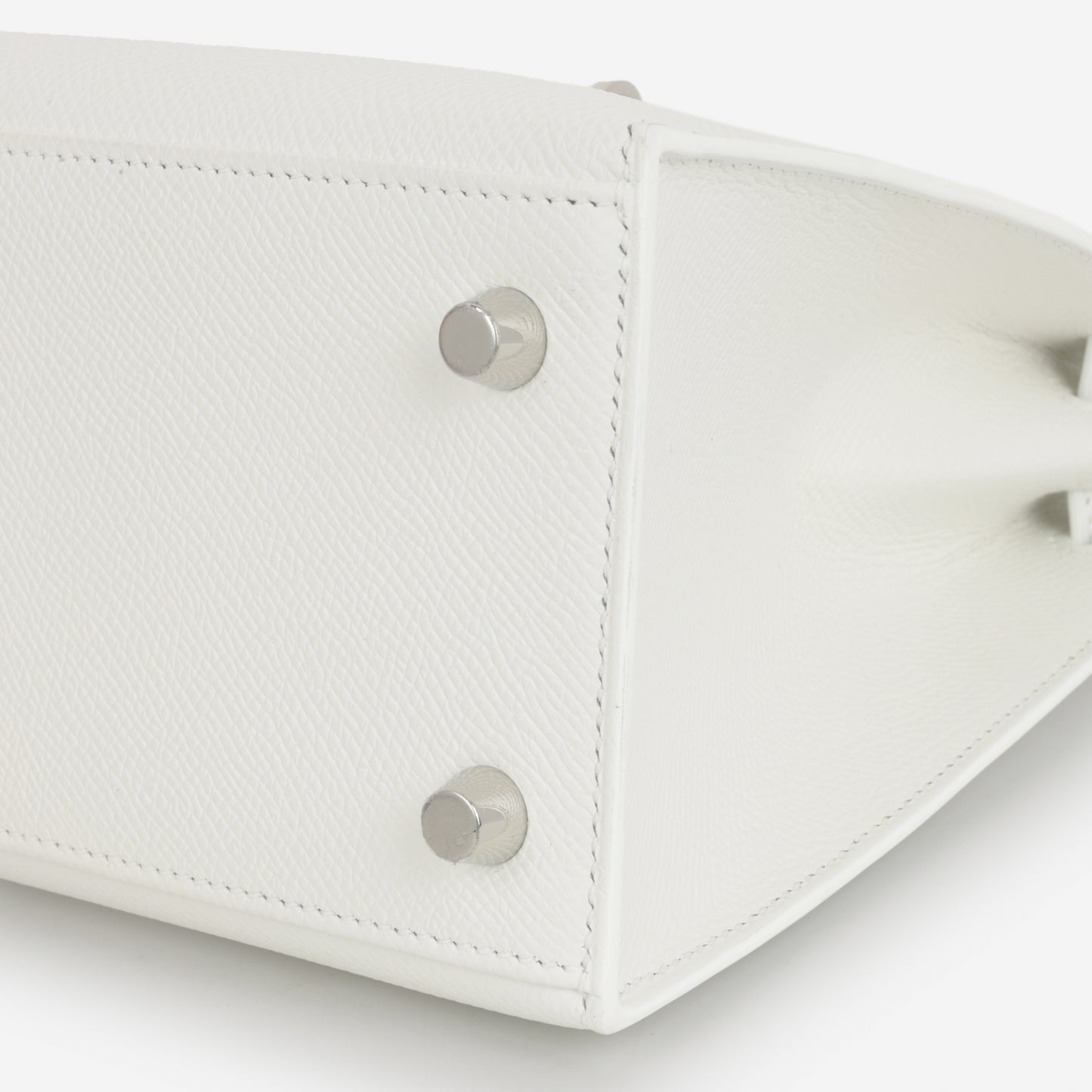 Hermès Kelly 25 - New White Epsom | Palladium Hardware