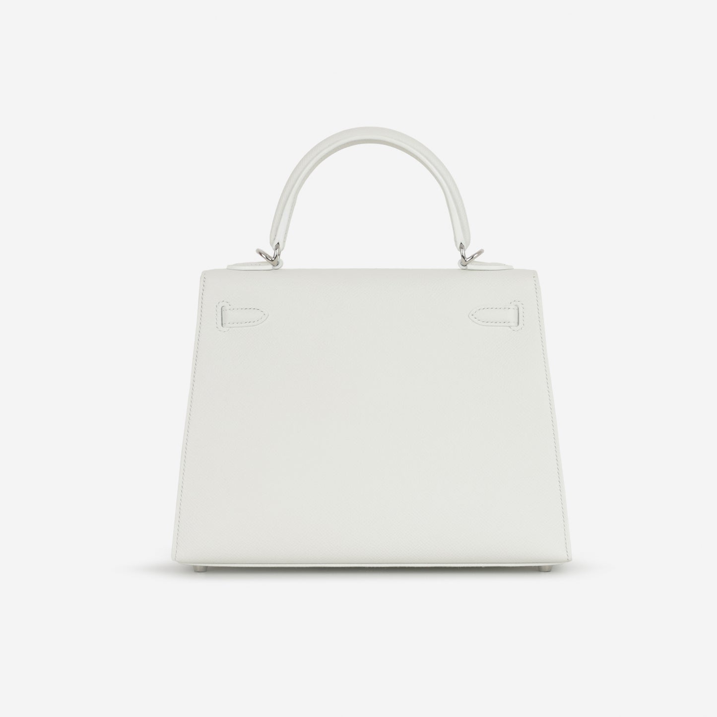 Hermès Kelly 25 - New White Epsom | Palladium Hardware