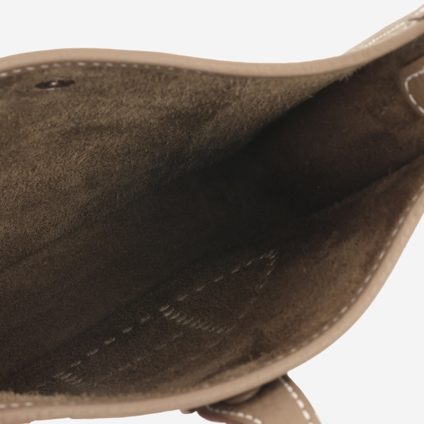 Hermès Mini Evelyne - Etoupe Clemence / Bleu Indigo Strap | Palladium Hardware