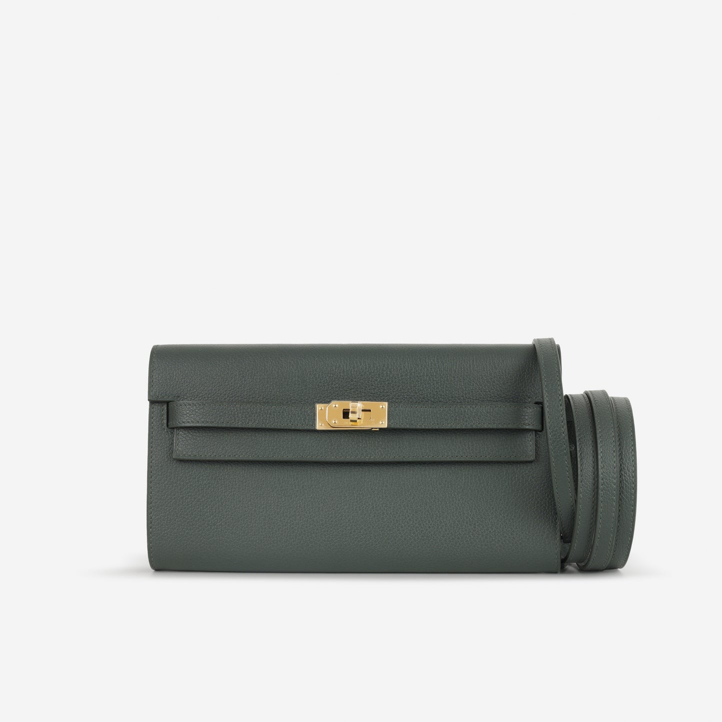 Hermès Kelly To Go Wallet - Vert Mangrove Evercolor | Gold Hardware