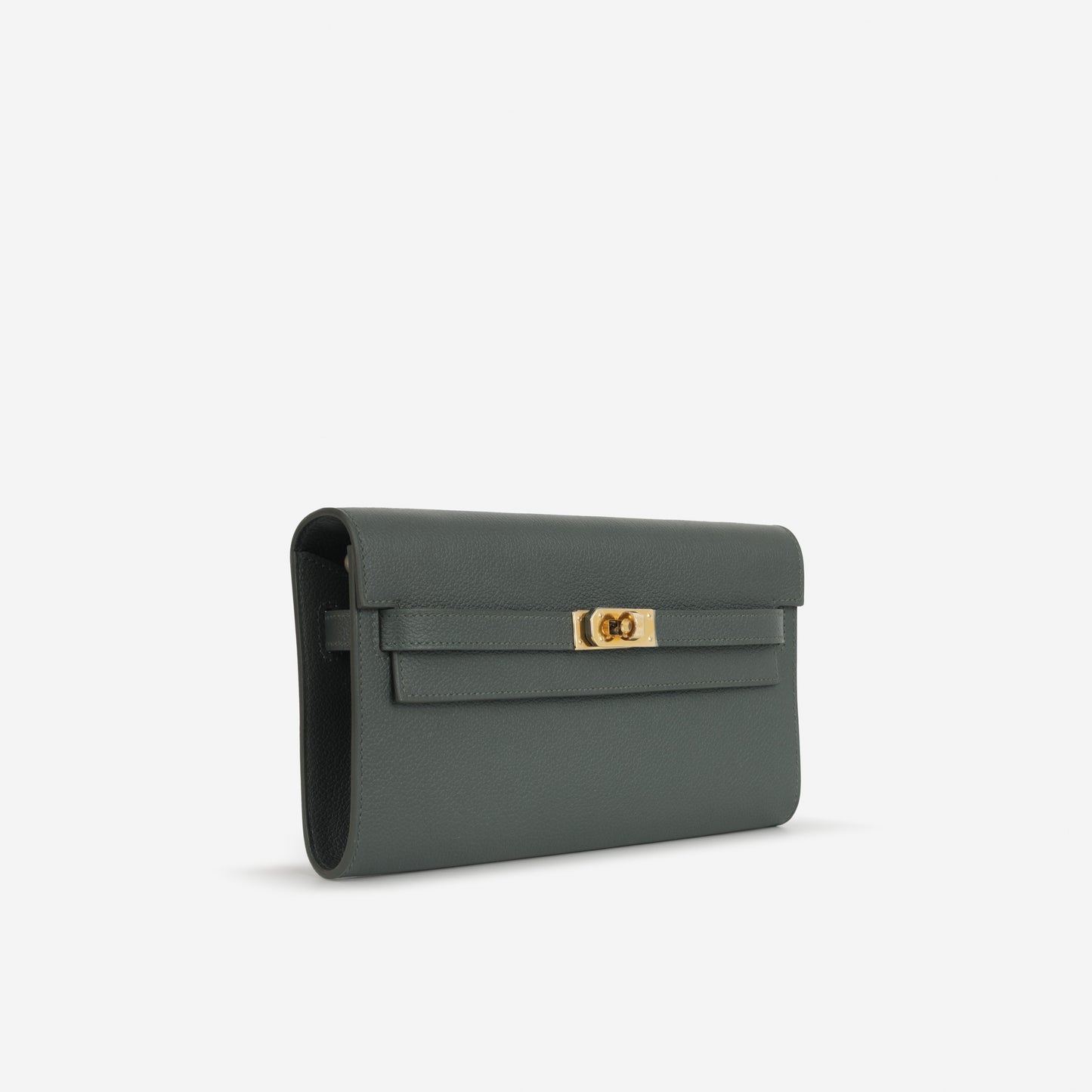 Hermès Kelly To Go Wallet - Vert Mangrove Evercolor | Gold Hardware