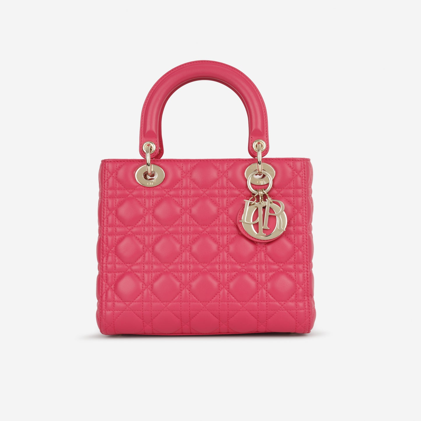 Dior Medium Lady Dior - Pink Lambskin | Champagne Gold Hardware