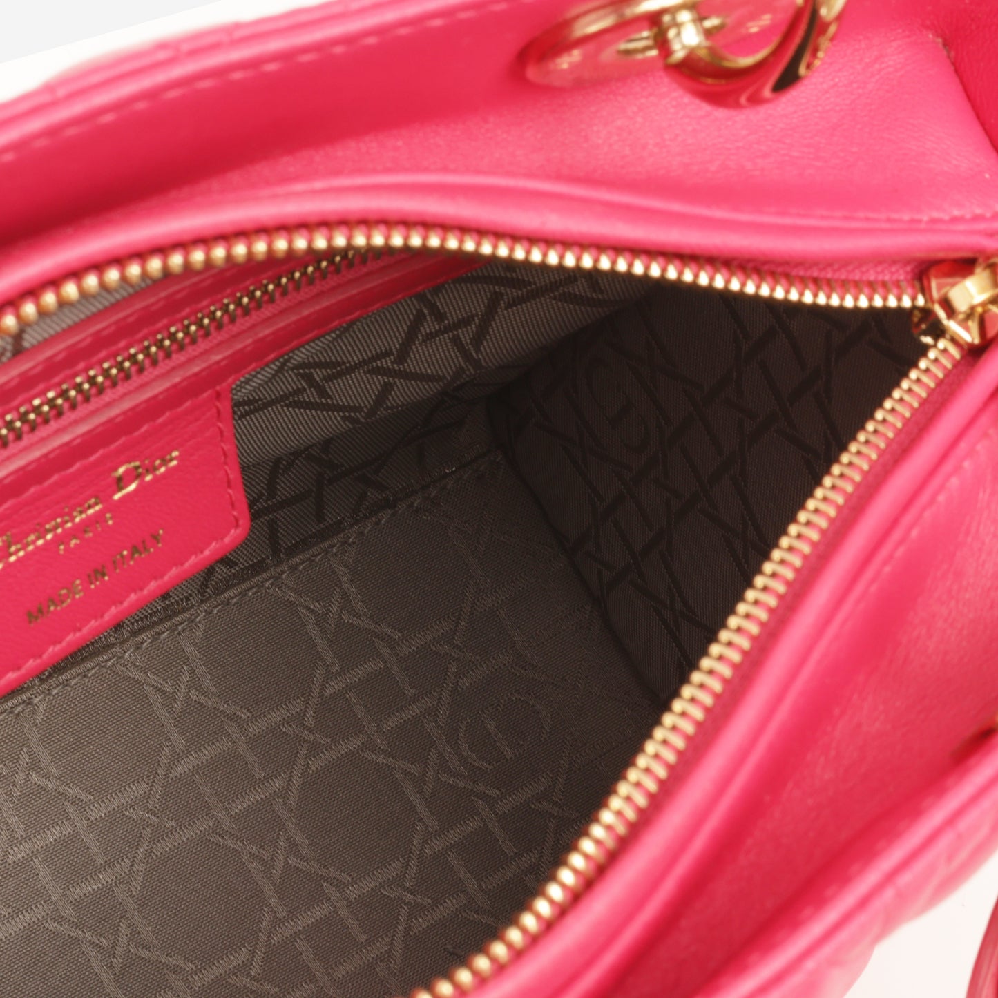 Dior Medium Lady Dior - Pink Lambskin | Champagne Gold Hardware