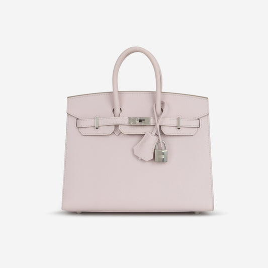 Hermès Birkin 25 Sellier - Mauve Pale Epsom | Palladium Hardware