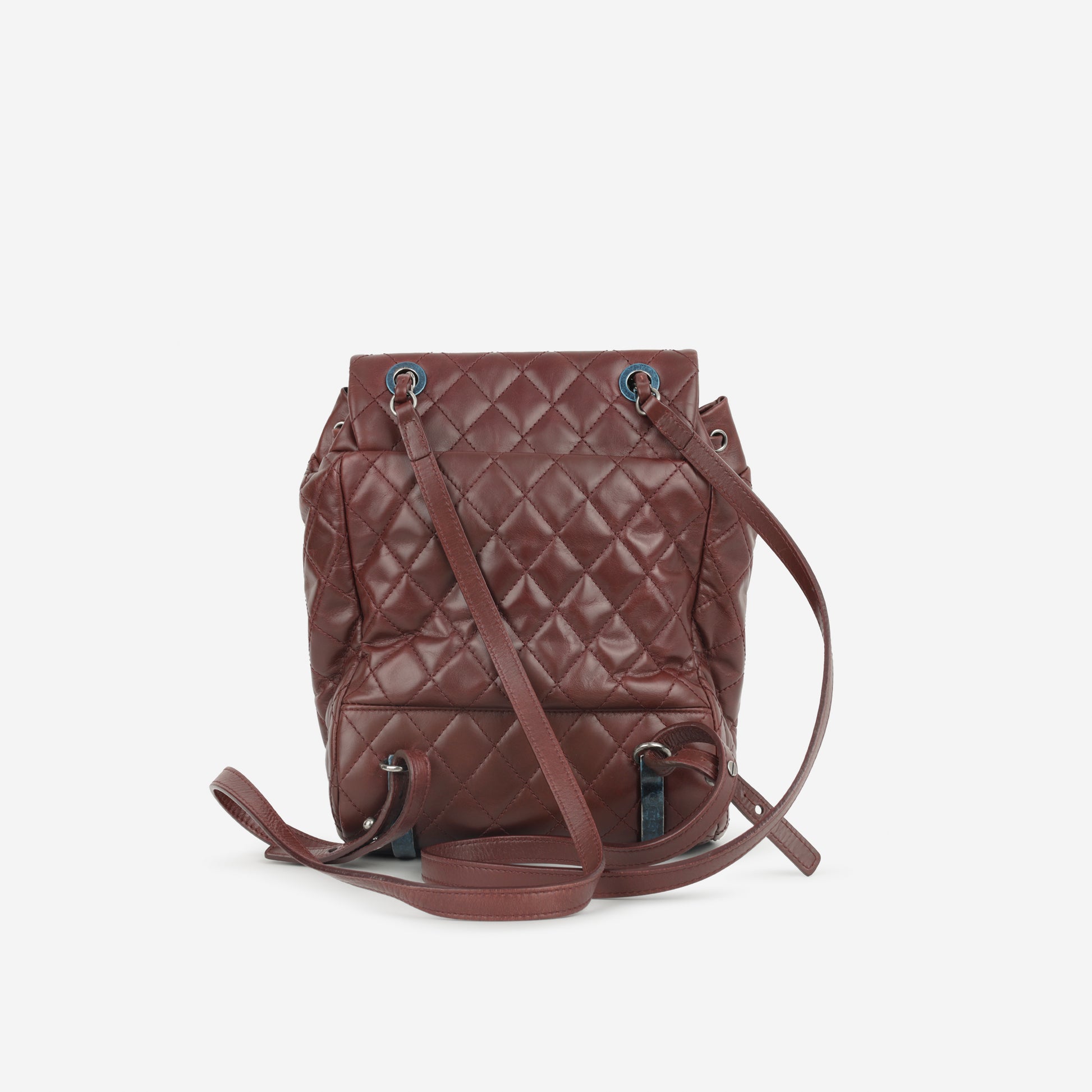 Chanel Mountain Backpack - Burgundy Calfskin | Ruthenium Hardware - Bagista