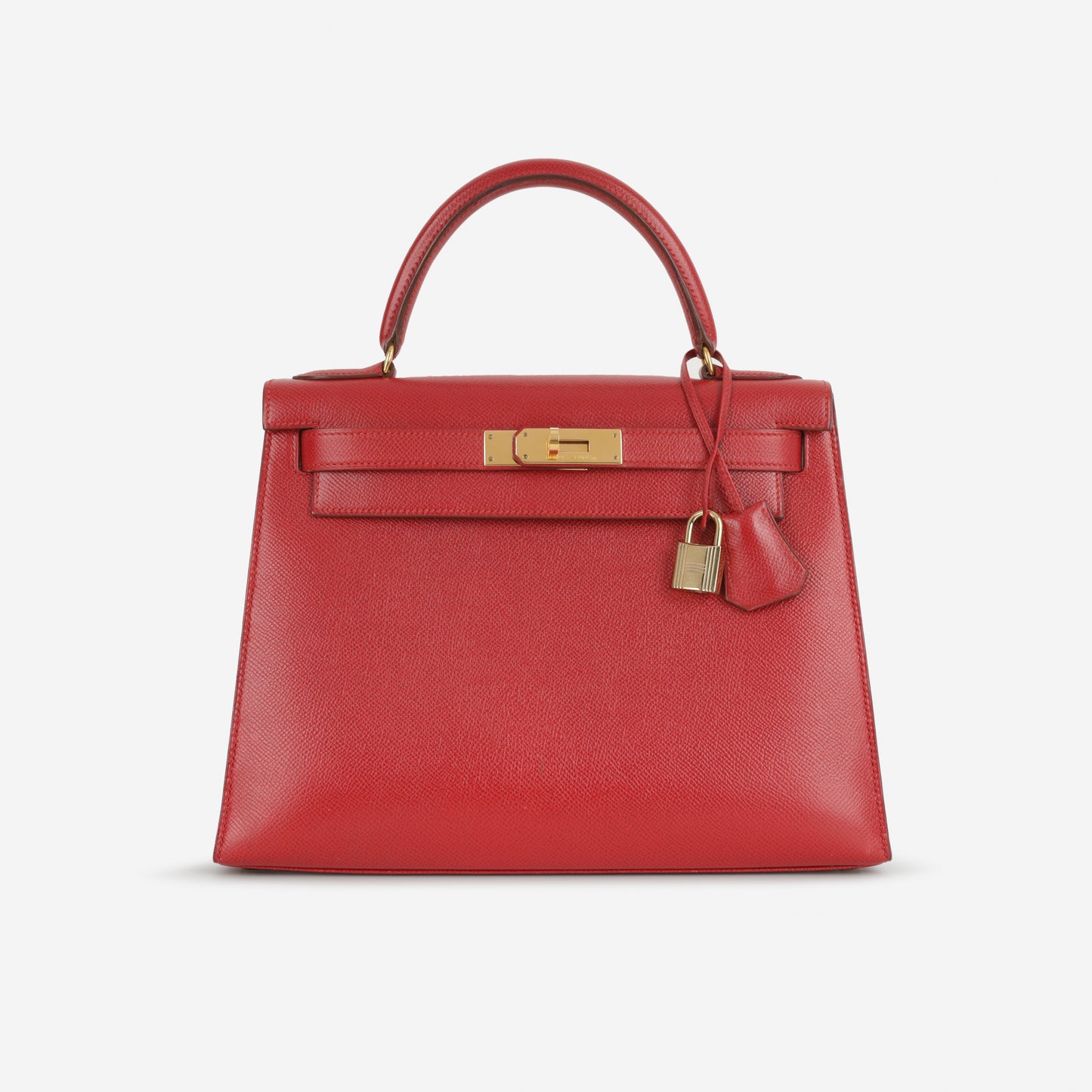 Hermès Vintage Kelly 28 - Rouge Vif Courchevel | Gold Hardware