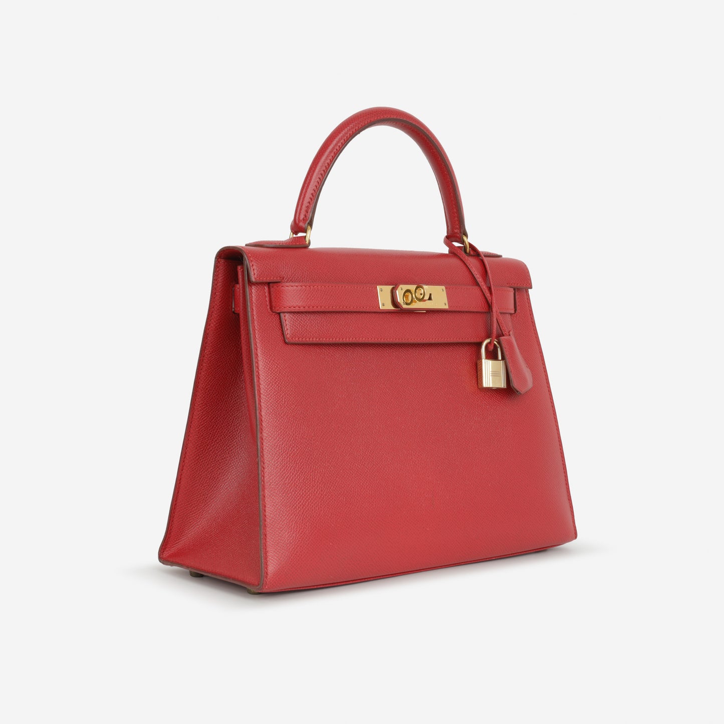 Hermès Vintage Kelly 28 - Rouge Vif Courchevel | Gold Hardware