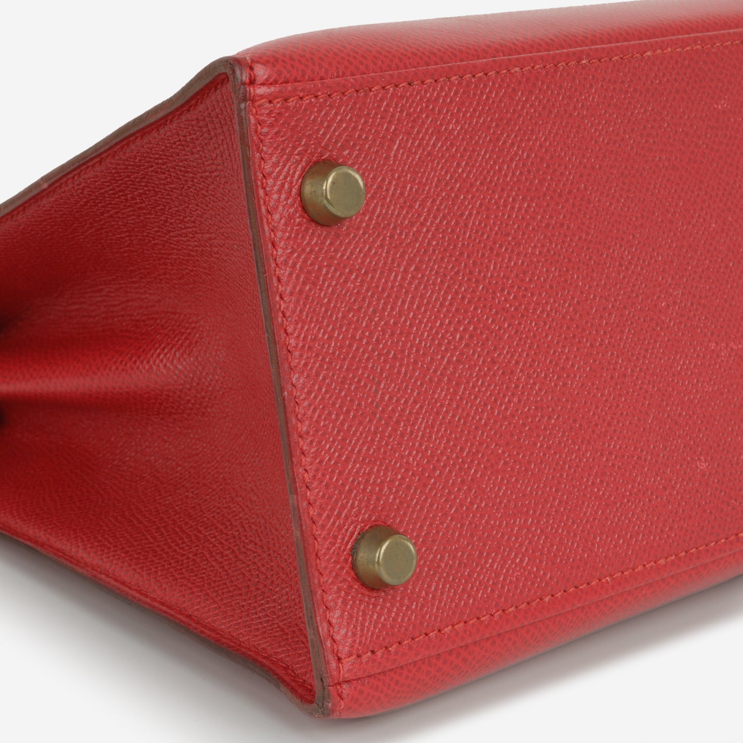 Hermès Vintage Kelly 28 - Rouge Vif Courchevel | Gold Hardware