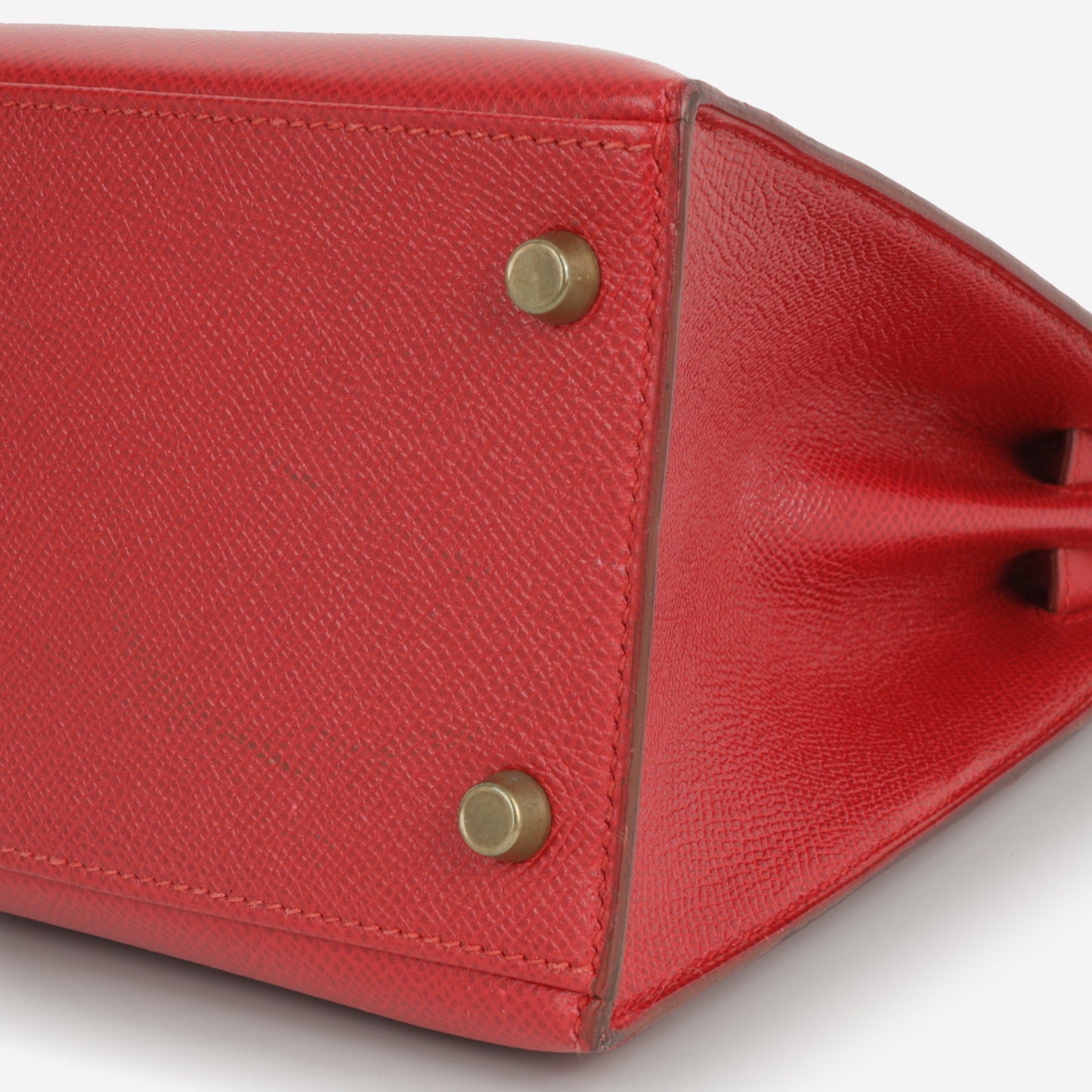 Hermès Vintage Kelly 28 - Rouge Vif Courchevel | Gold Hardware