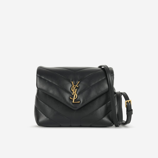 Saint Laurent Toy LouLou Bag - Black Calfskin | Gold Hardware
