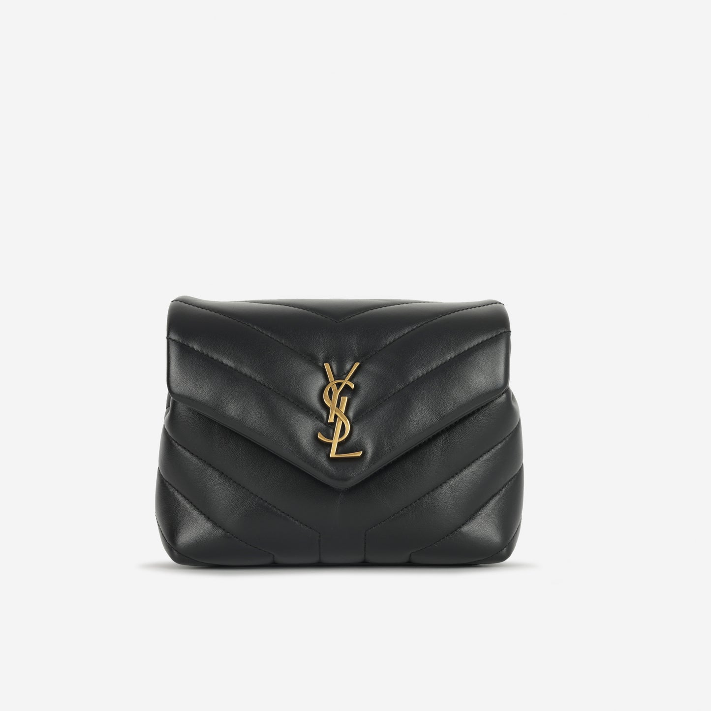 Saint Laurent Toy LouLou Bag - Black Calfskin | Gold Hardware