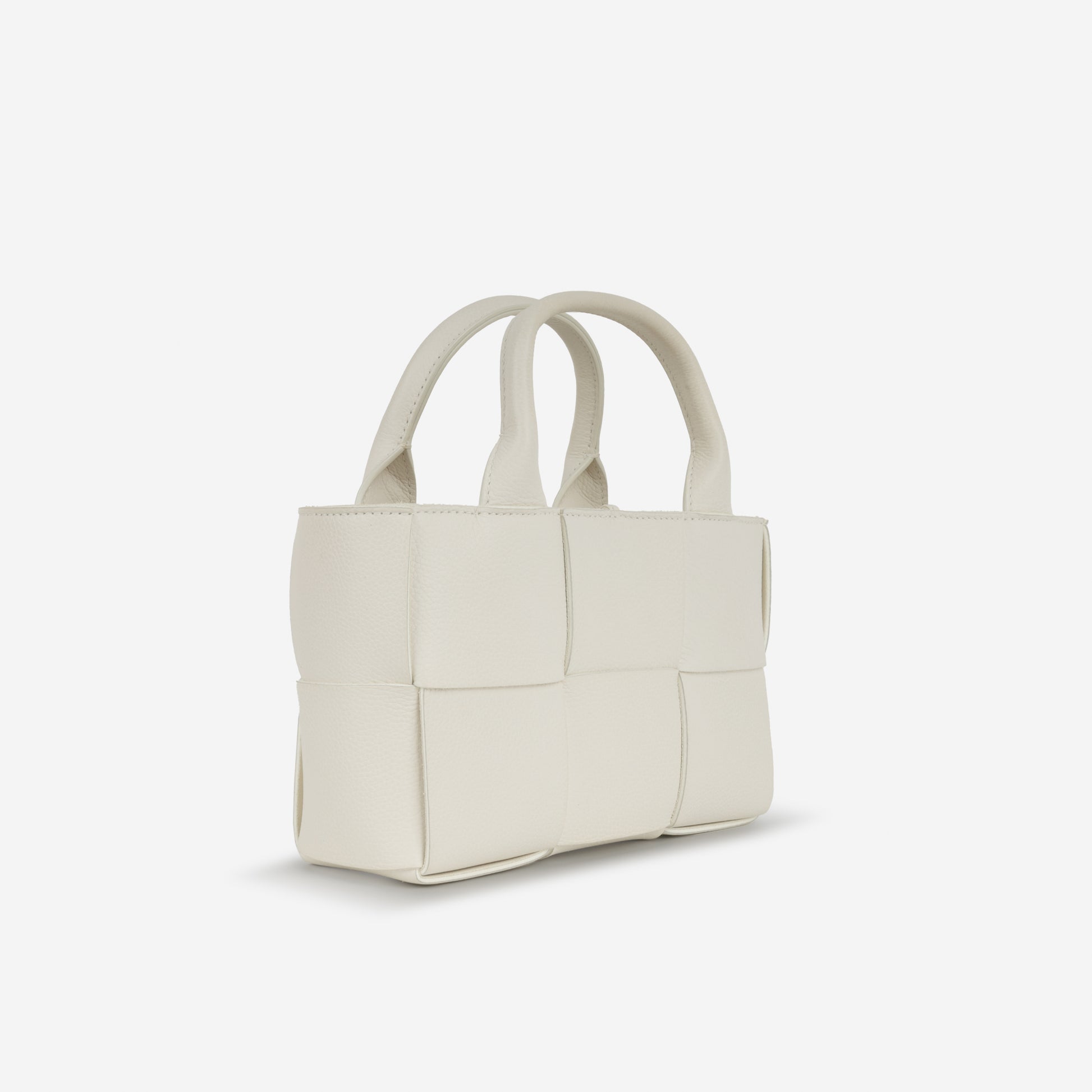 Bottega Veneta Candy Arco Tote - White Intrecciato | Gold Hardware - Bagista