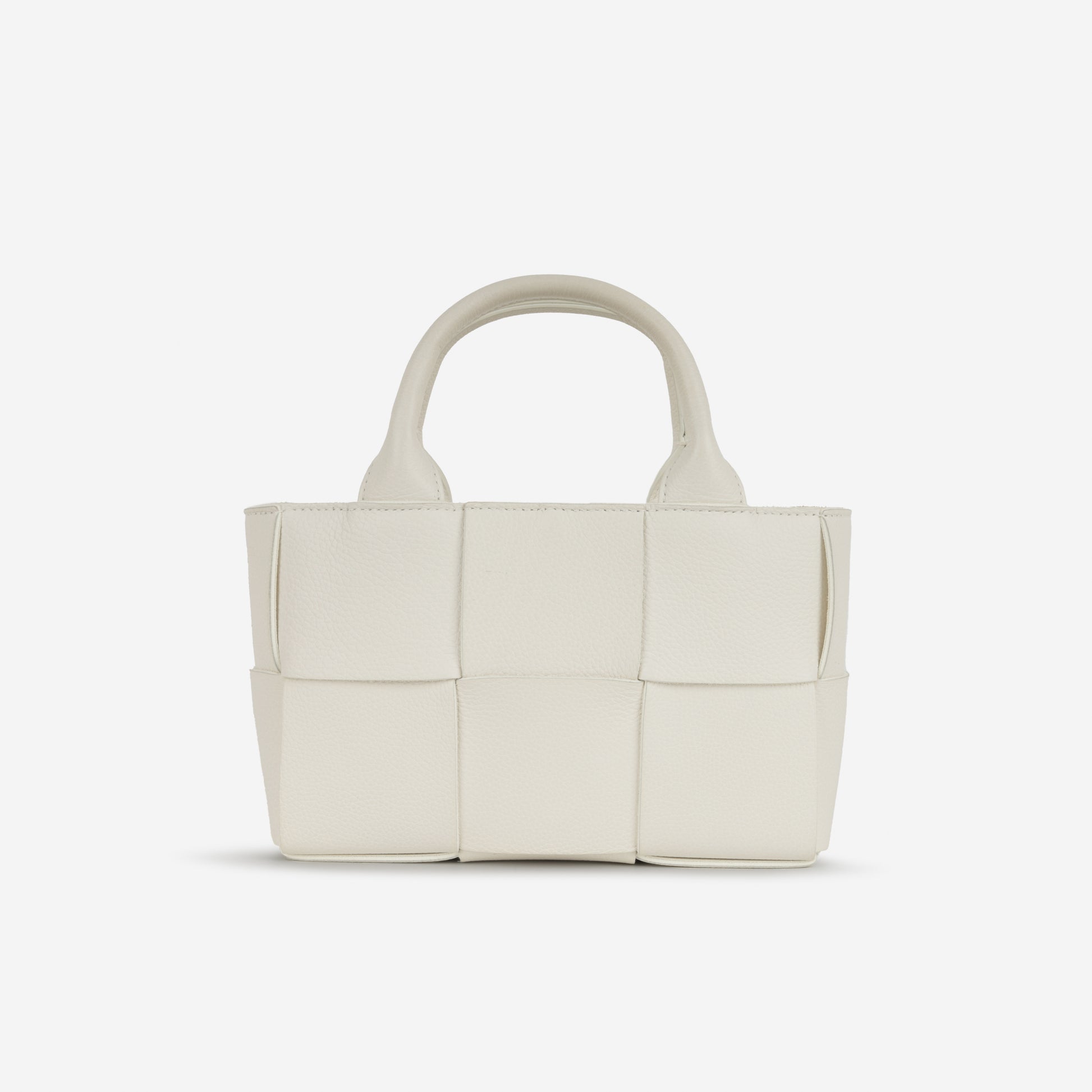 Bottega Veneta Candy Arco Tote - White Intrecciato | Gold Hardware - Bagista