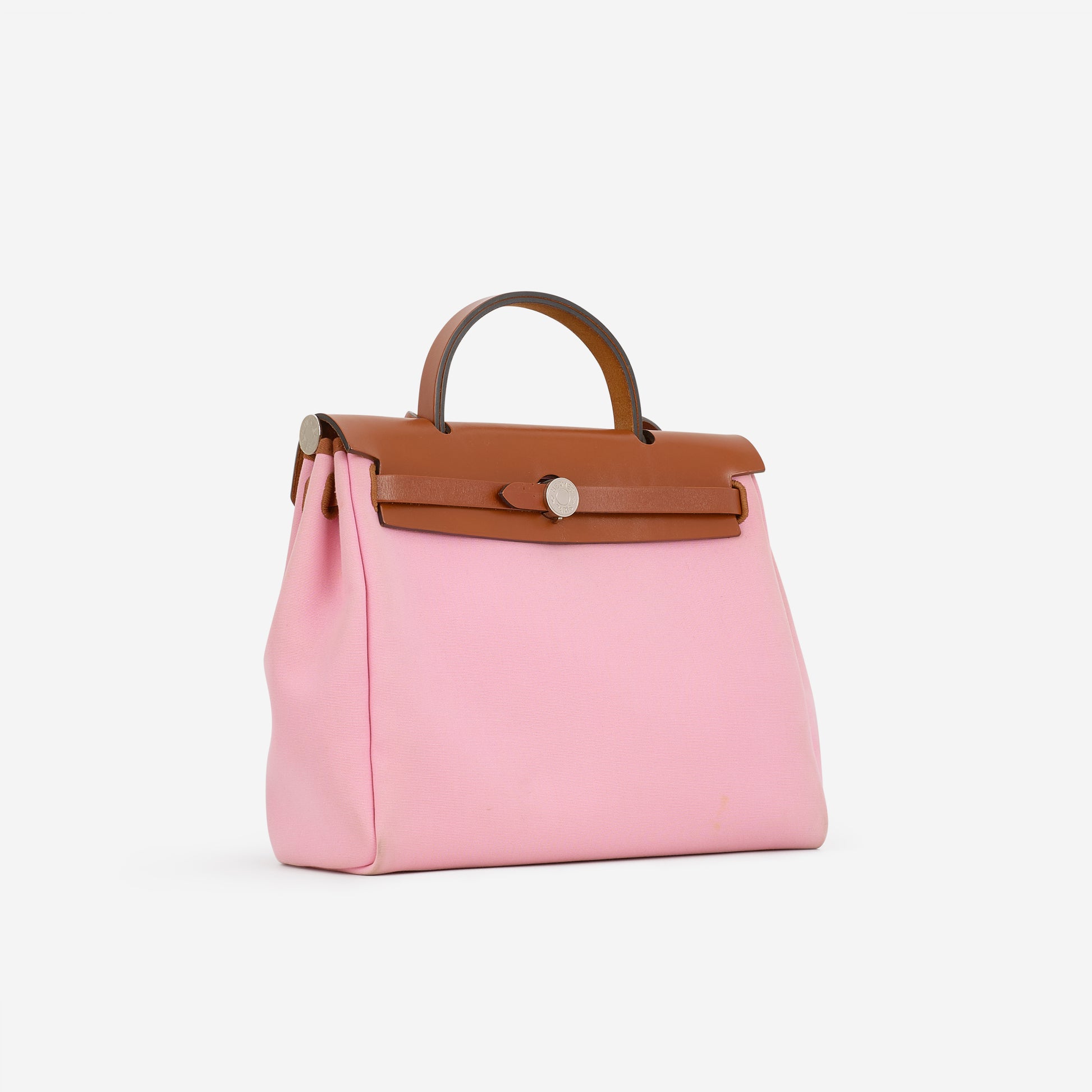 Hermès Herbag 31 - Bubblegum Canvas / Cuivre Hunter | Palladium Hardware - Bagista