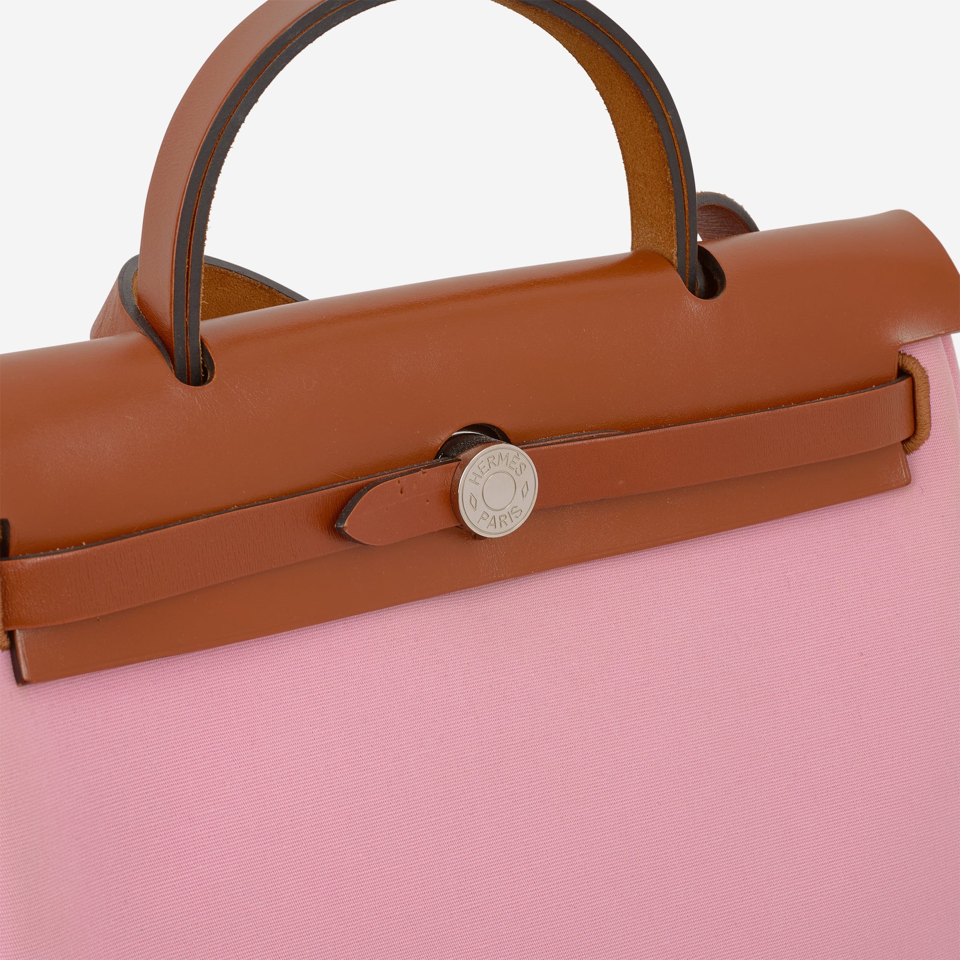 Hermès Herbag 31 - Bubblegum Canvas / Cuivre Hunter | Palladium Hardware - Bagista
