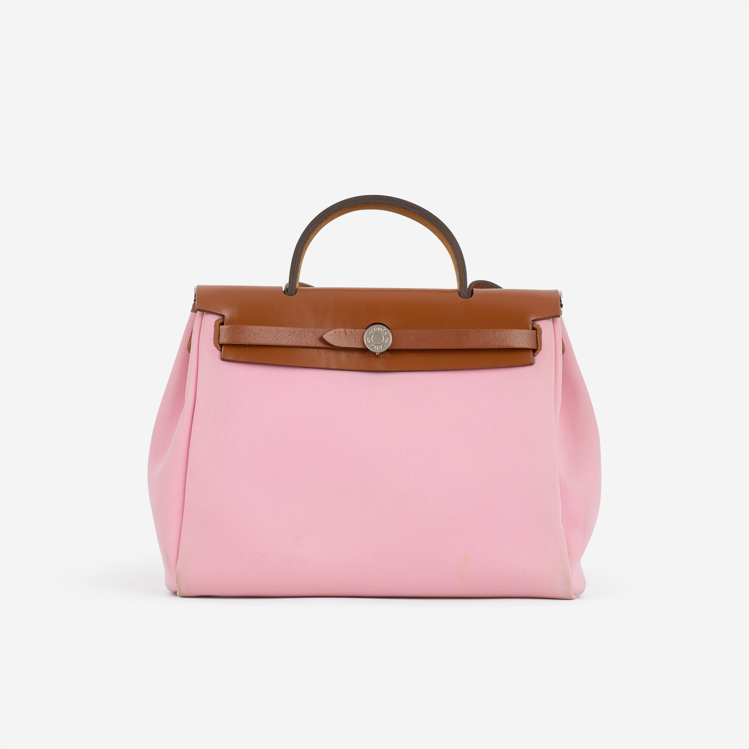 Hermès Herbag 31 - Bubblegum Canvas / Cuivre Hunter | Palladium