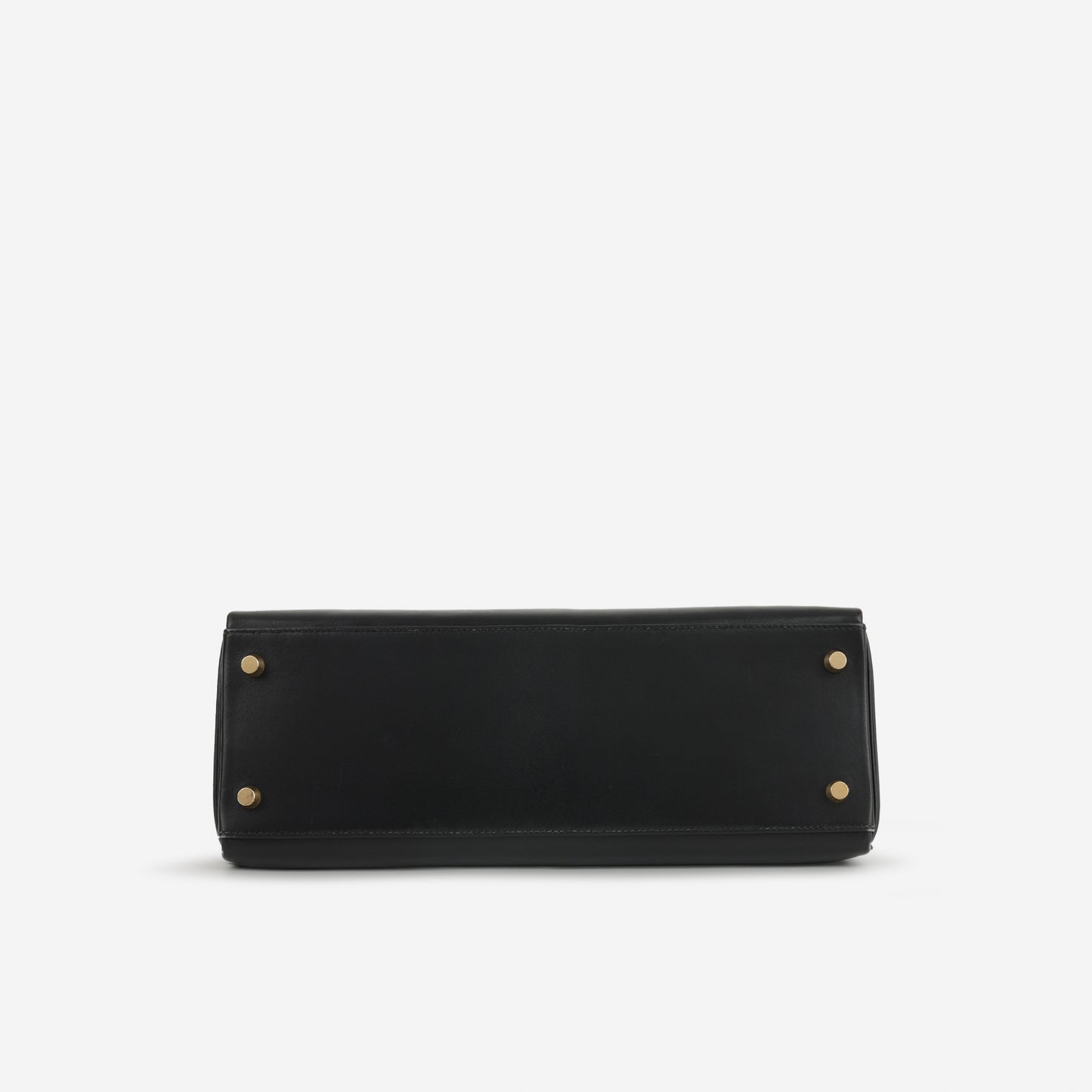 Hermès Vintage Kelly 32 Retourne - Black Box Calf | Gold Hardware