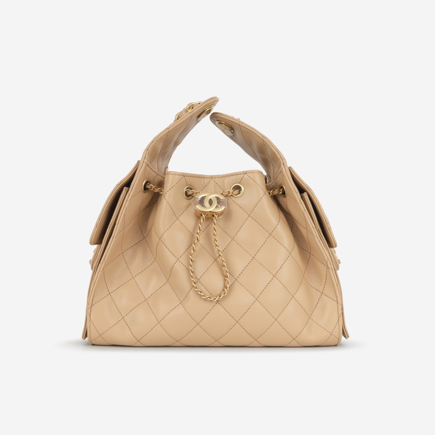 Chanel Small 25 Hobo - Dark Beige Caviar | Gold Hardware