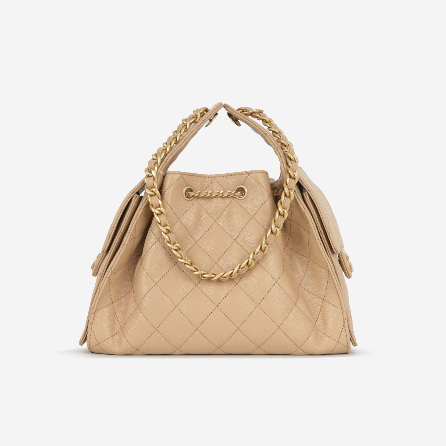 Chanel Small 25 Hobo - Dark Beige Caviar | Gold Hardware