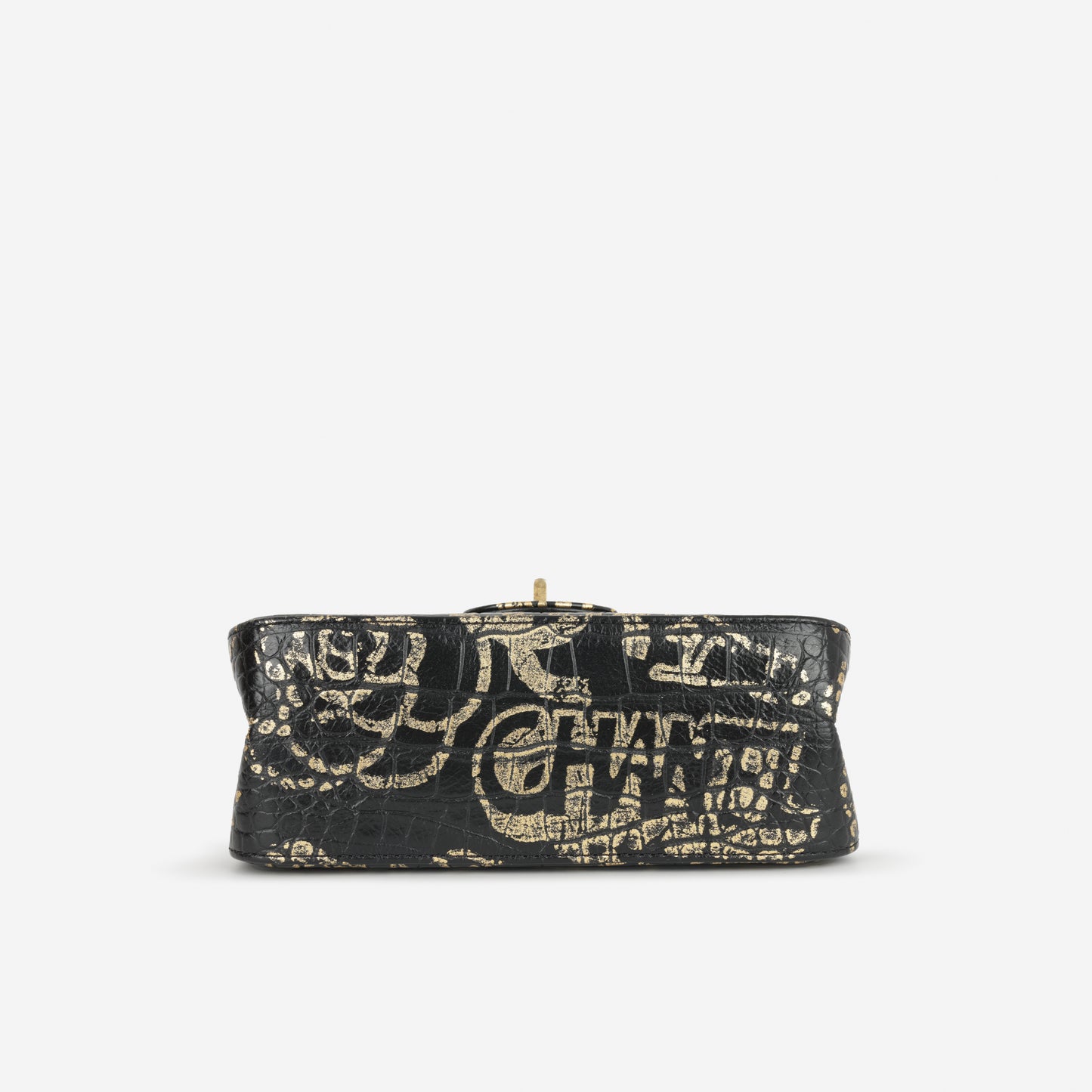 Chanel Mini 2.55 Reissue 224 - Graffiti Croc Embossed | Gold Hardware