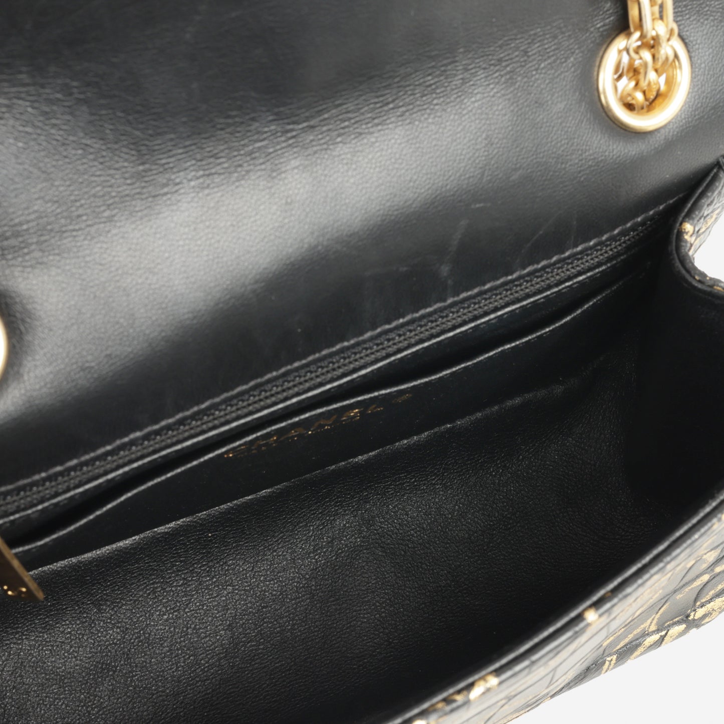 Chanel Mini 2.55 Reissue 224 - Graffiti Croc Embossed | Gold Hardware