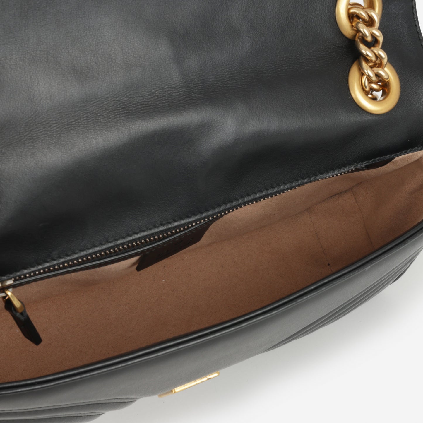 Gucci Medium GG Marmont - Black Calfskin | Gold Hardware