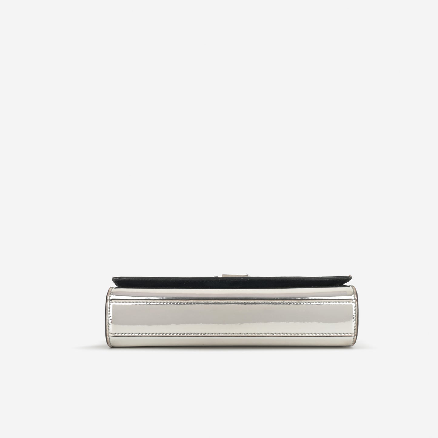 Saint Laurent Small Kate - Silver Patent Calfskin | Silver Hardware