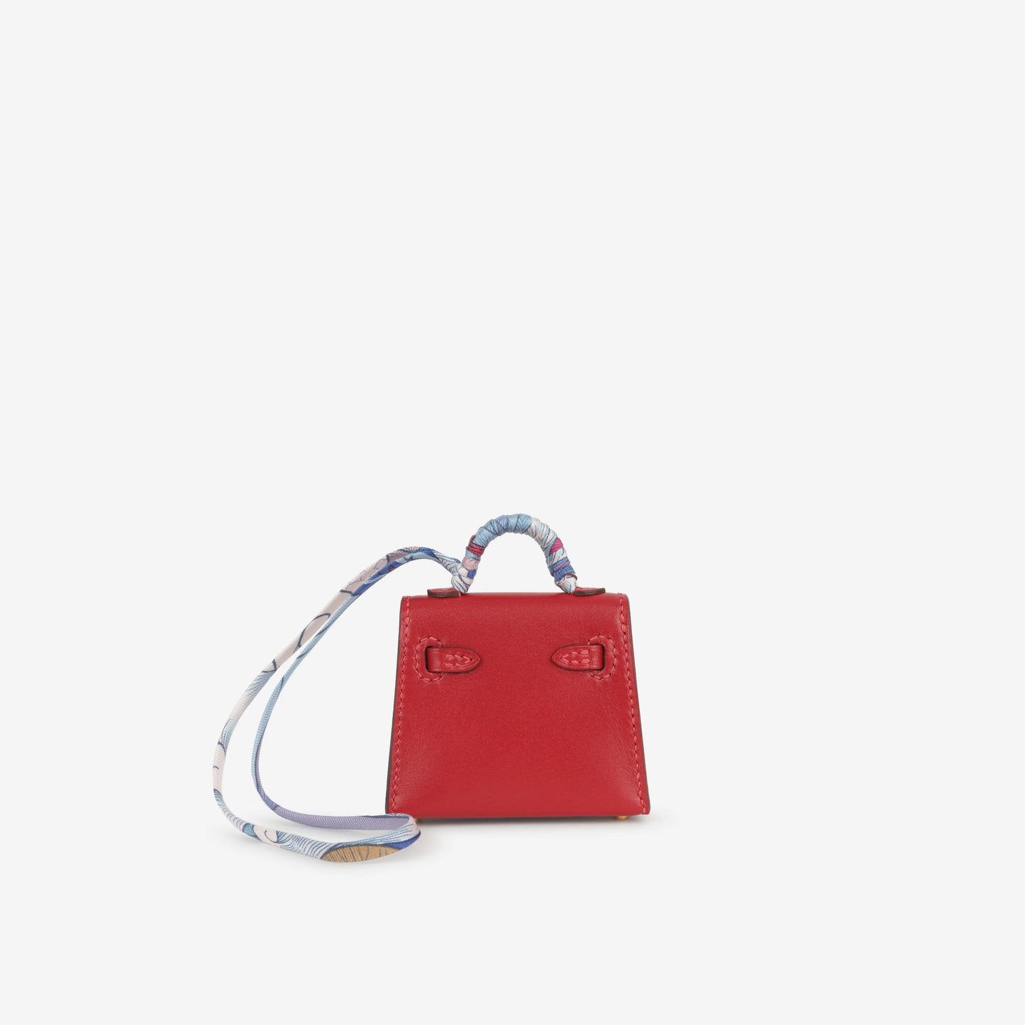 Hermès Kelly Charm - Rouge Vif Tadelakt | Gold Hardware