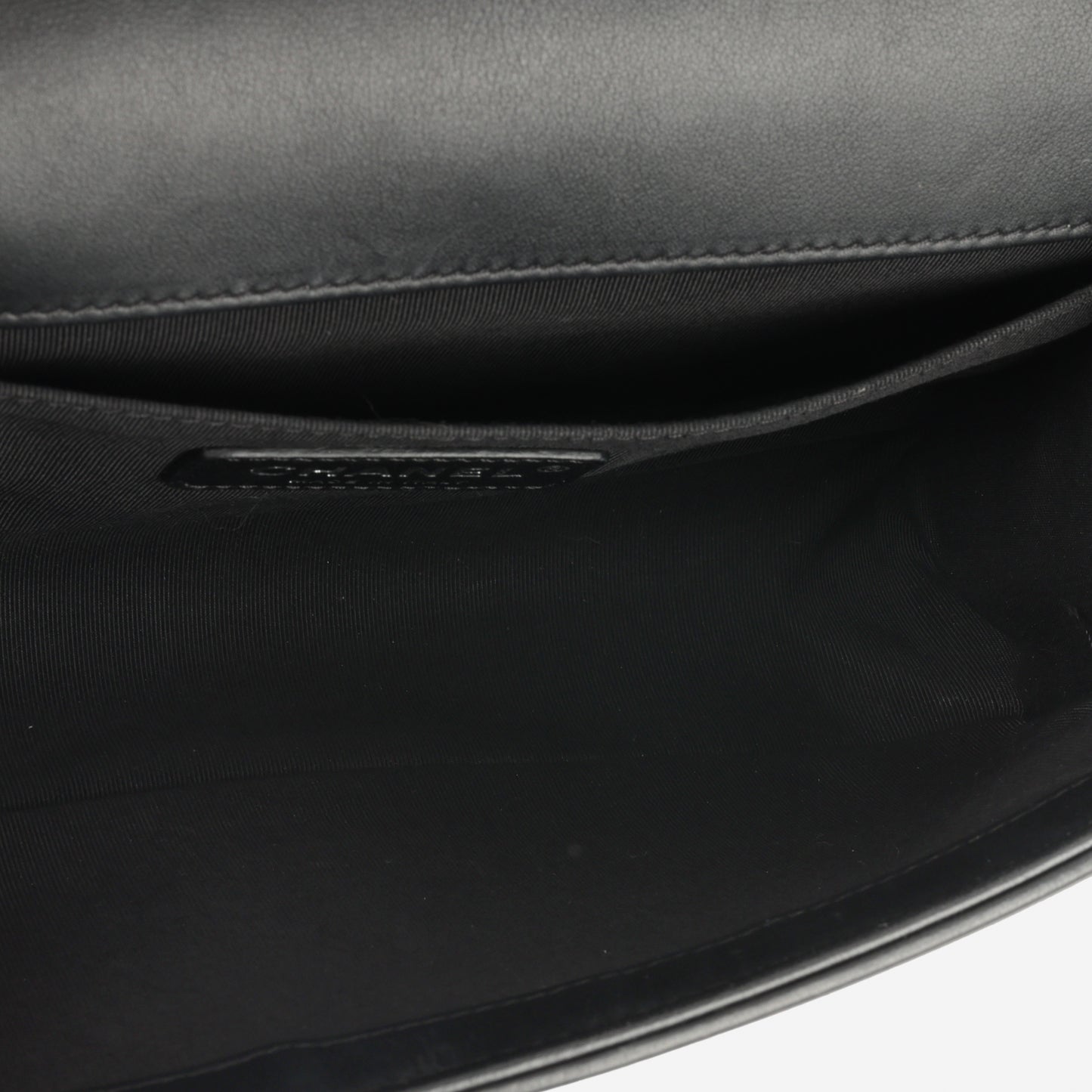 Chanel Old Medium Boy Bag - Black Lambskin | Ruthenium Hardware