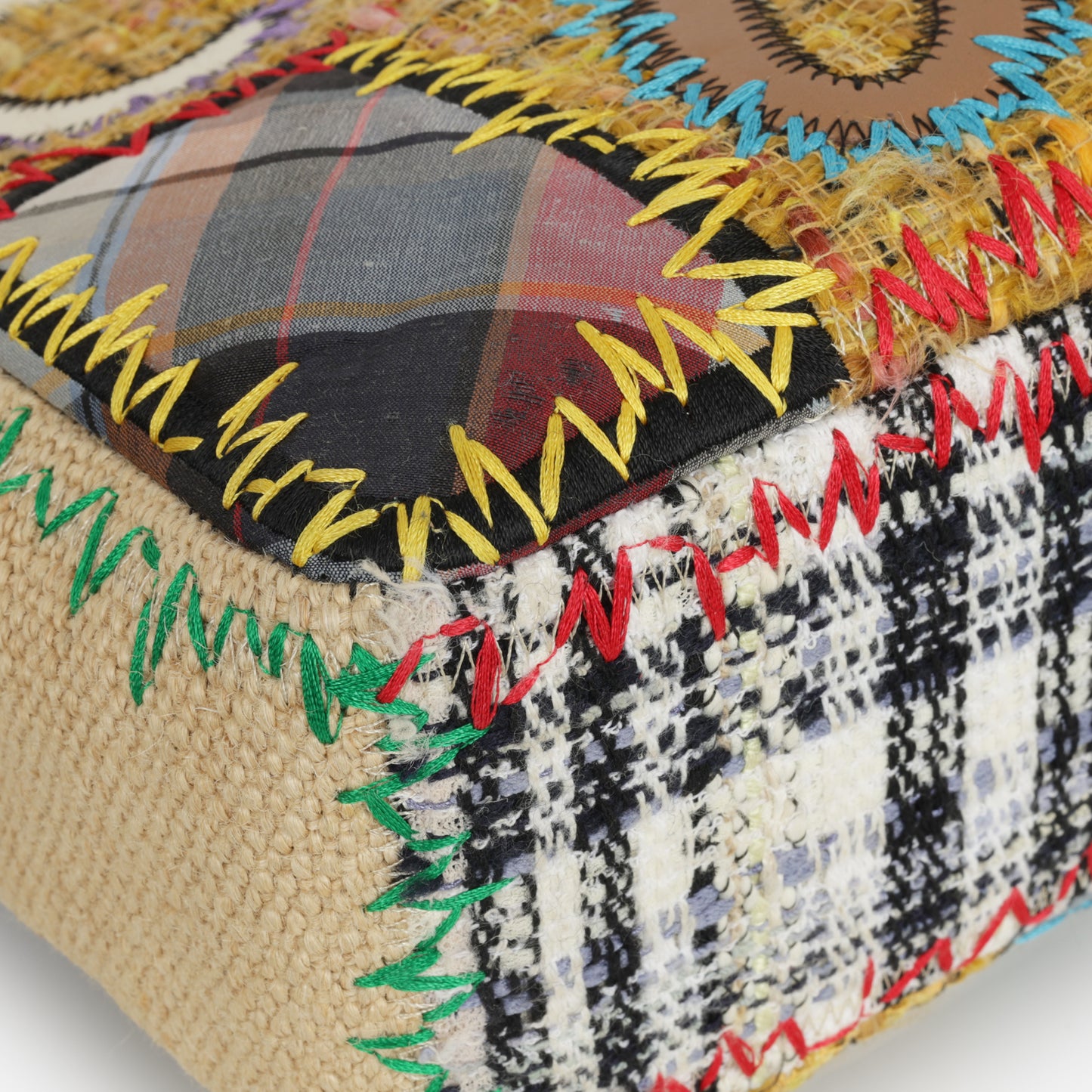 Chanel Single Flap Jumbo - Multi Patchwork | Silver Hardware