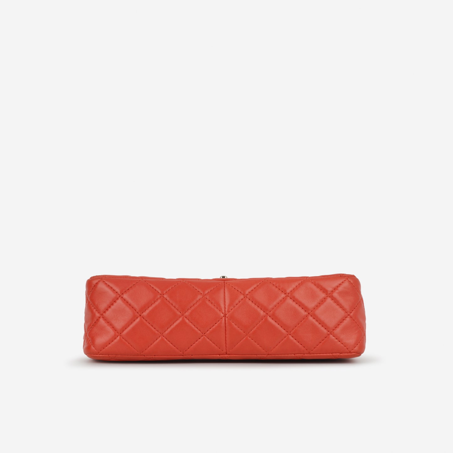 Chanel Classic Jumbo Double Flap - Red Lambskin | Silver Hardware