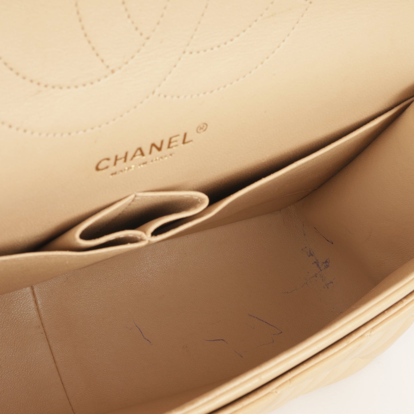 Chanel Classic Jumbo Double Flap - Beige Lambskin | Gold Hardware