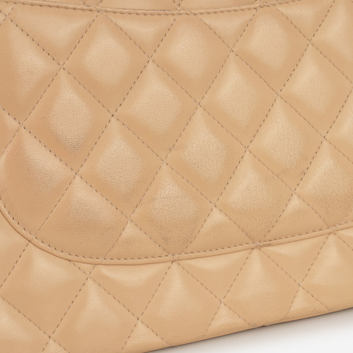 Chanel Classic Jumbo Double Flap - Beige Lambskin | Gold Hardware