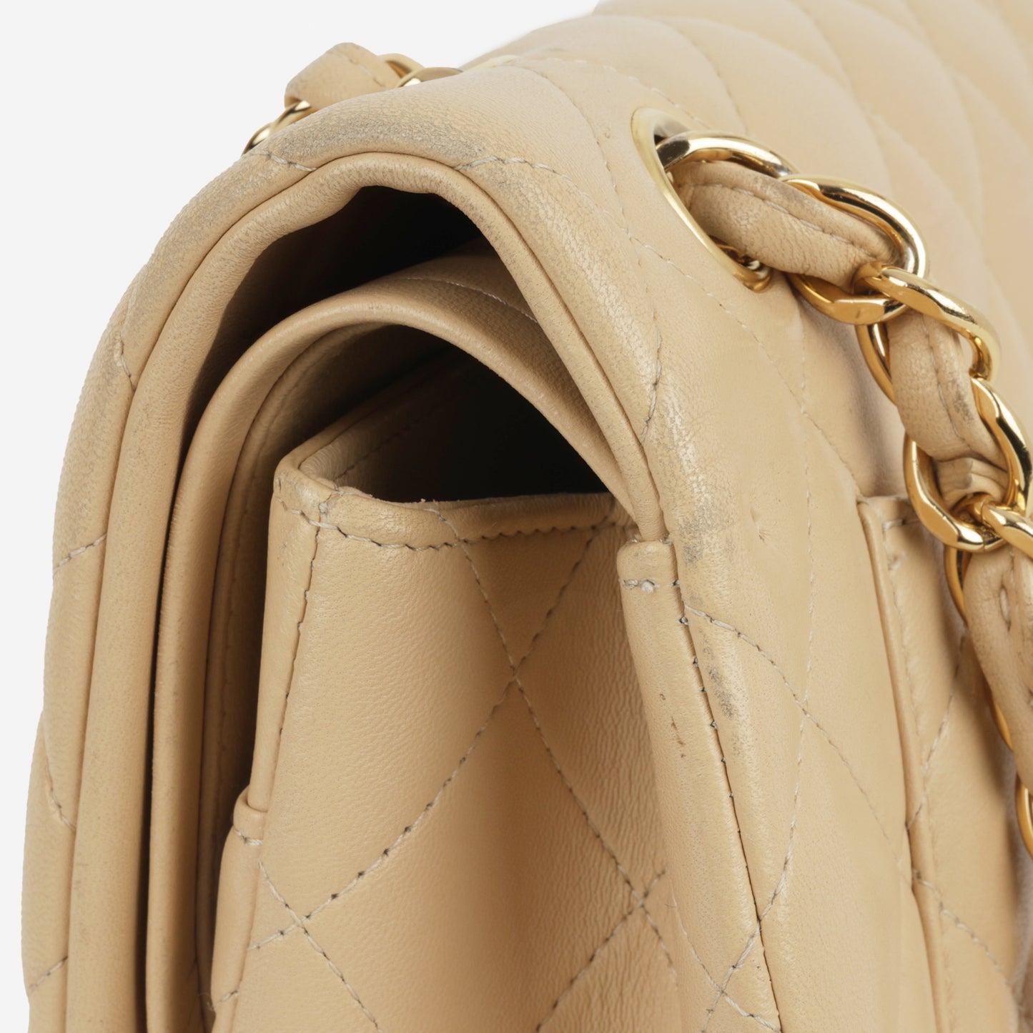 Chanel Classic Jumbo Double Flap - Beige Lambskin | Gold Hardware
