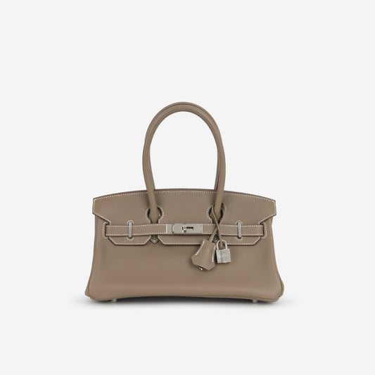 Hermès Shoulder Birkin 29 - Etoupe Evercolor | Palladium Hardware
