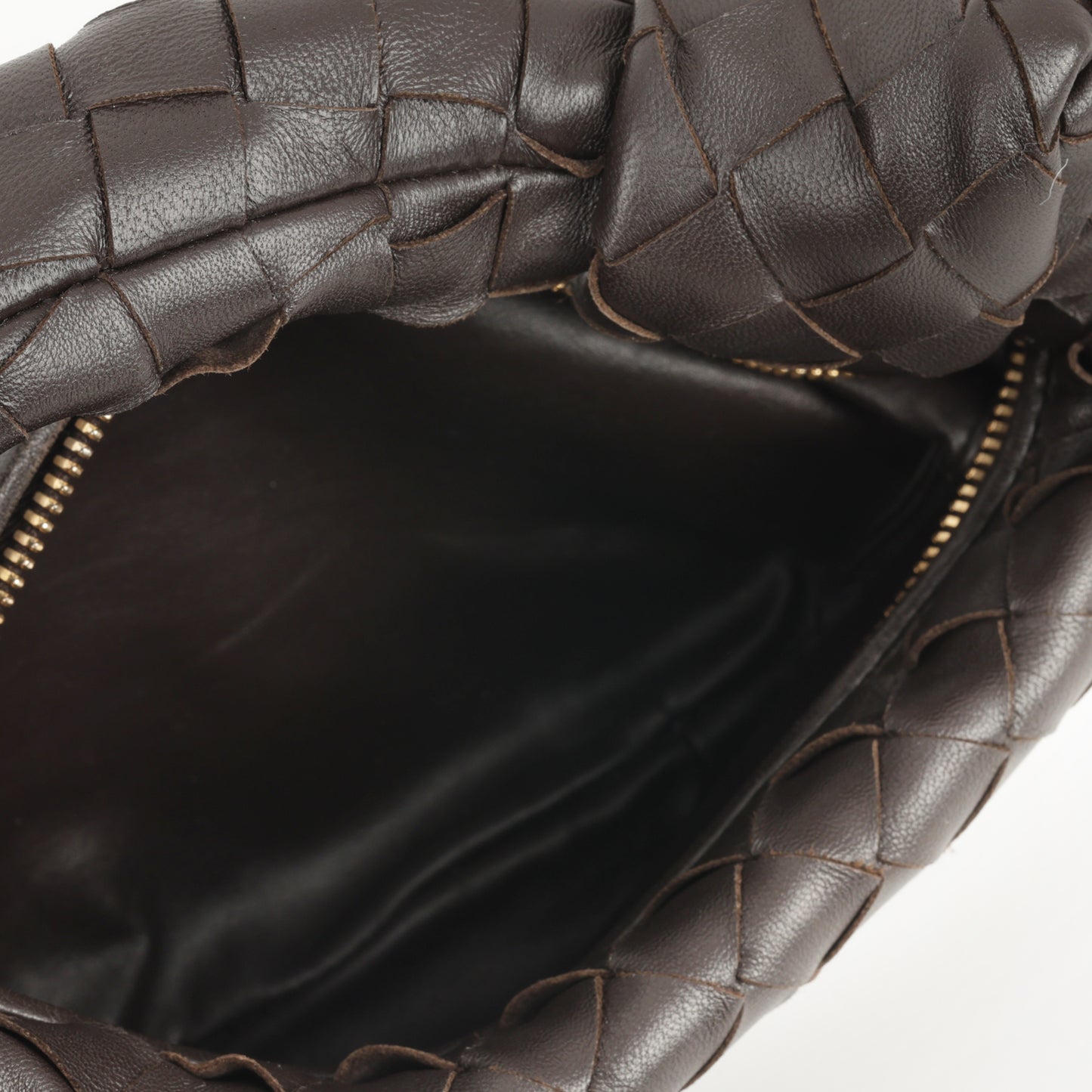 Bottega Mini Jodie Shoulder Bag - Fondant Intrecciato | Gold Hardware