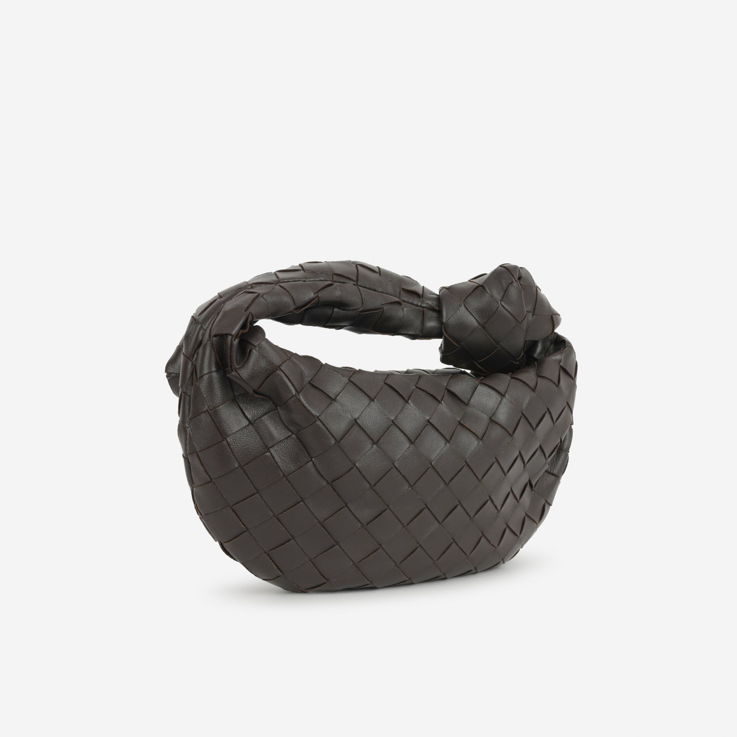 Bottega Mini Jodie Shoulder Bag - Fondant Intrecciato | Gold Hardware