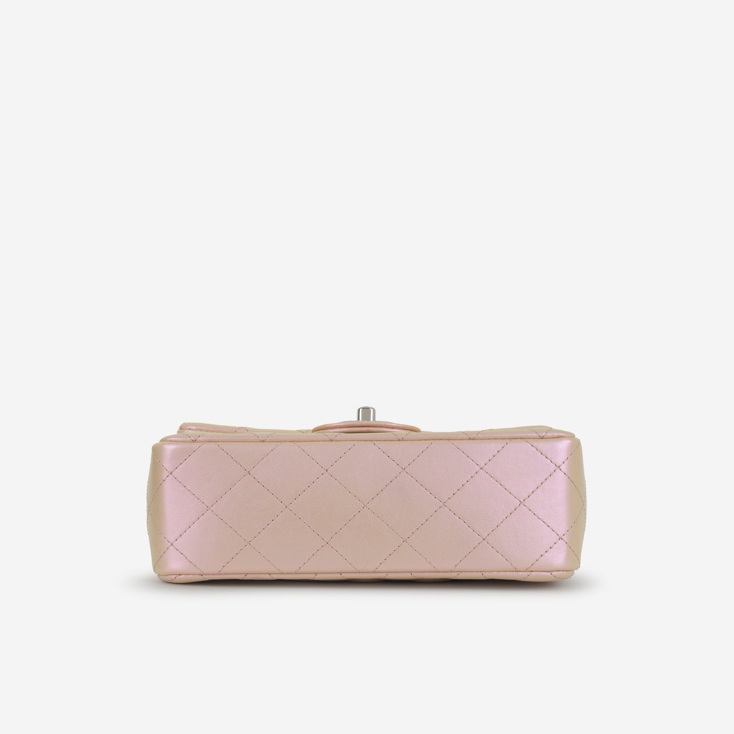 Chanel Mini Rectangular - Iridescent Pink Calfskin | Silver Hardware