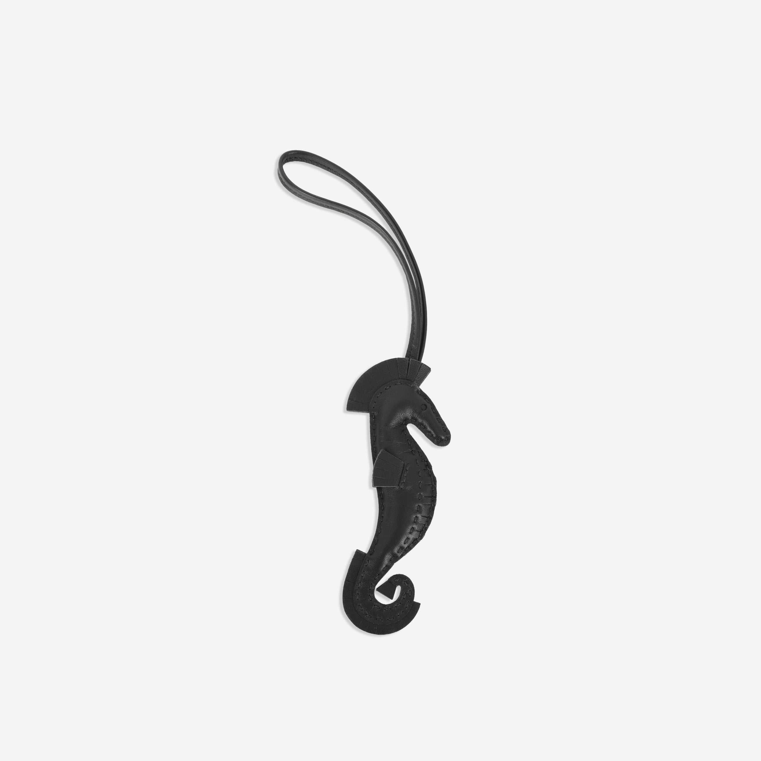 Hermès Hippo Seahorse Charm - Noir Agneau – Bagista