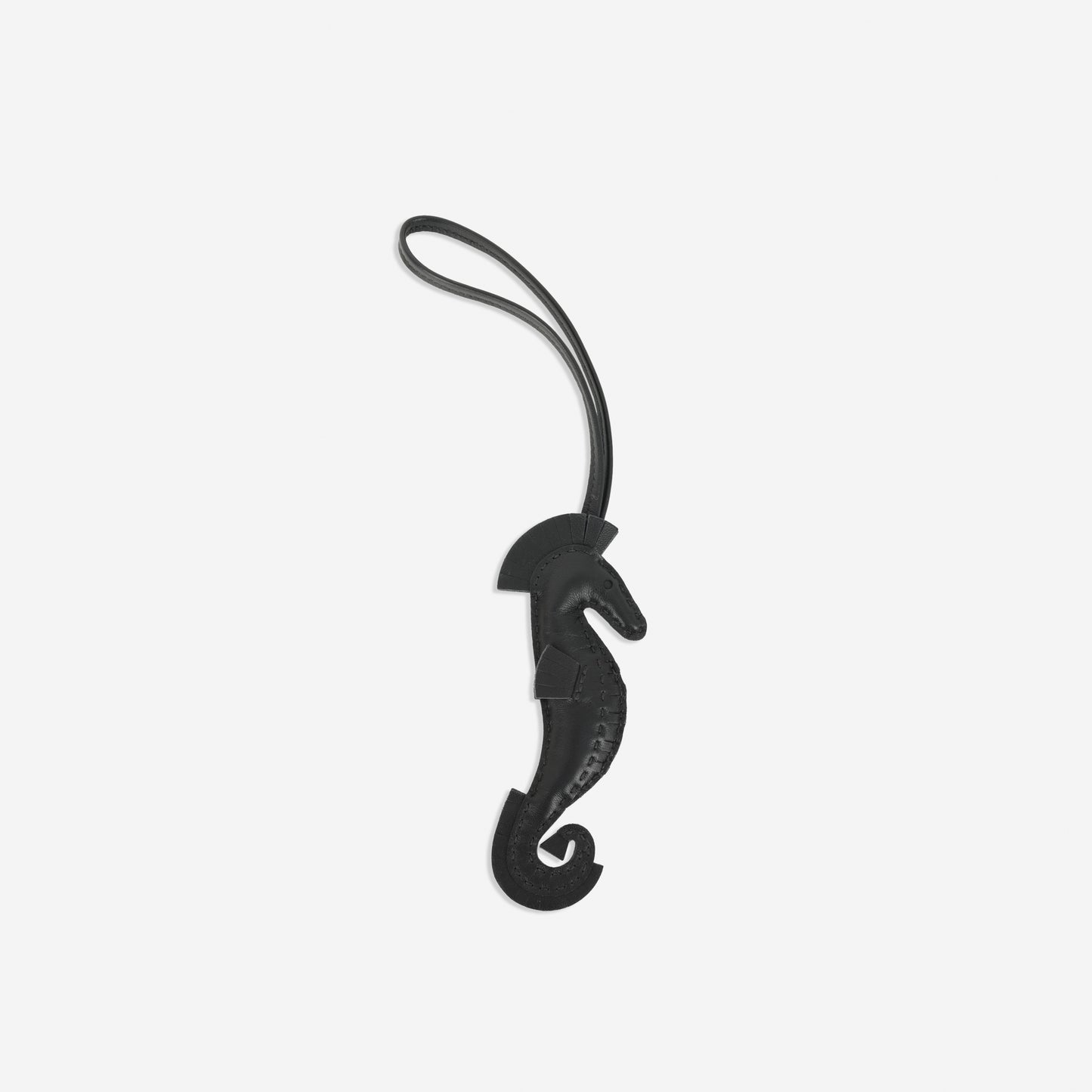 Hermès Hippo Seahorse Charm - Noir Agneau