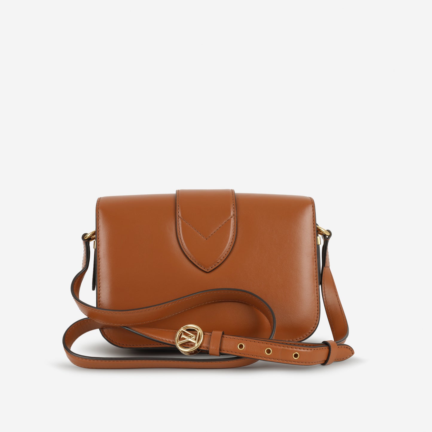 Louis Vuitton Pont 9 Shoulder Bag - Caramel Box Calf | Gold Hardware