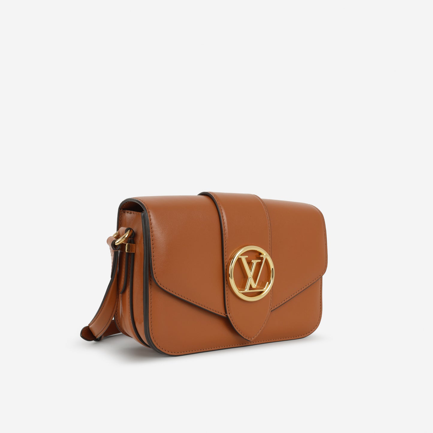 Louis Vuitton Pont 9 Shoulder Bag - Caramel Box Calf | Gold Hardware