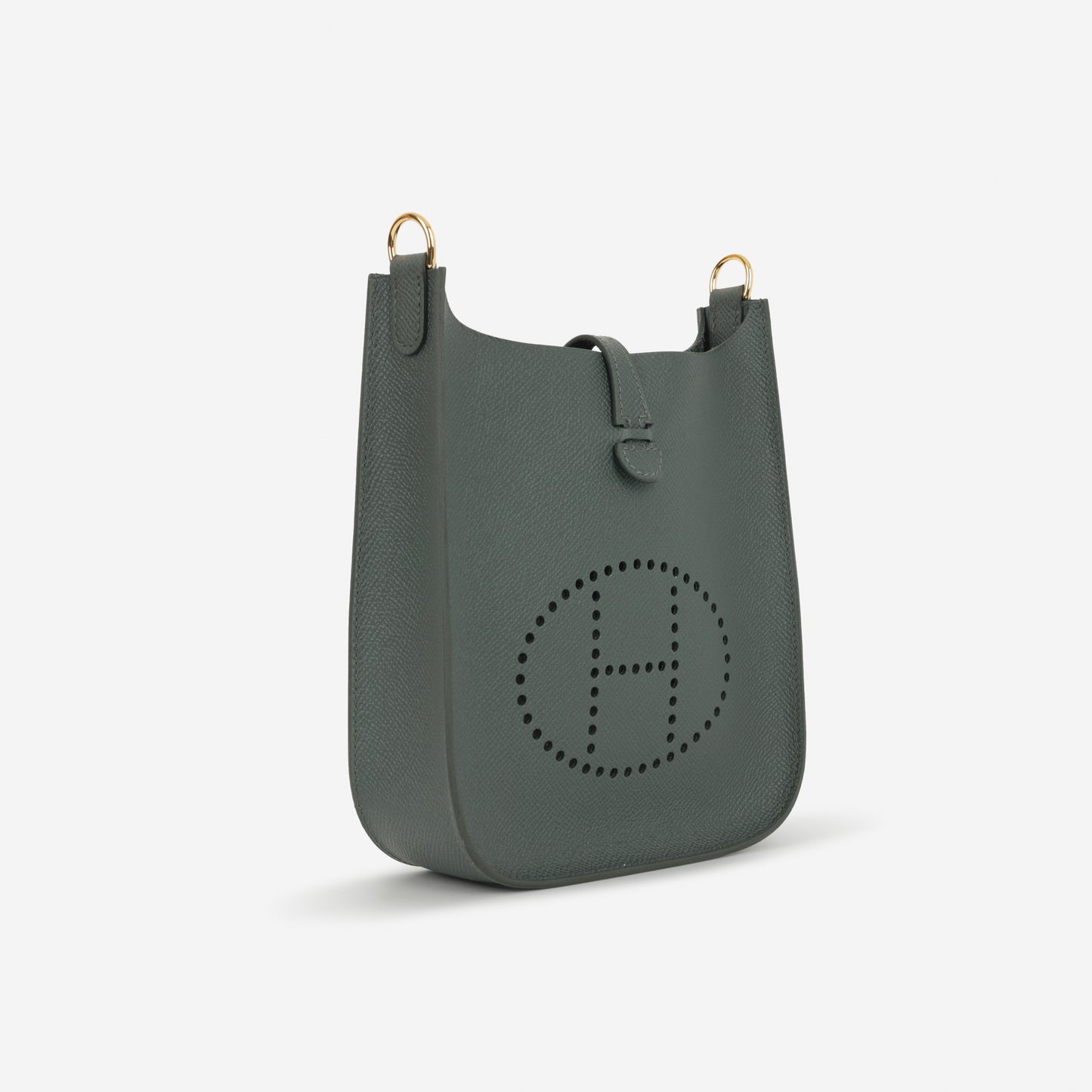 Hermès Mini Evelyne 16 Sellier - Vert Mangrove Epsom | Gold Hardware