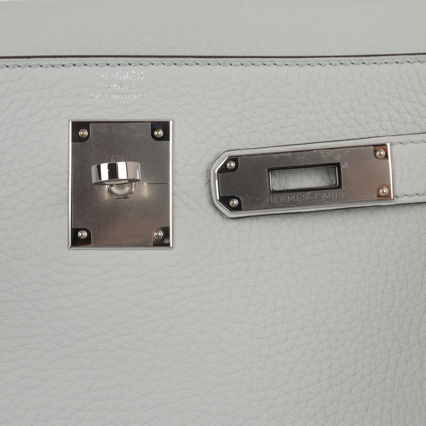 Hermès Kelly 28 - Blue Pale Clemence | Palladium Hardware