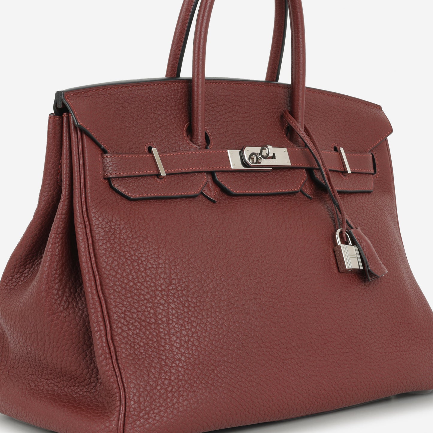 Hermès Birkin 35 - Rouge H Fjord | Palladium Hardware