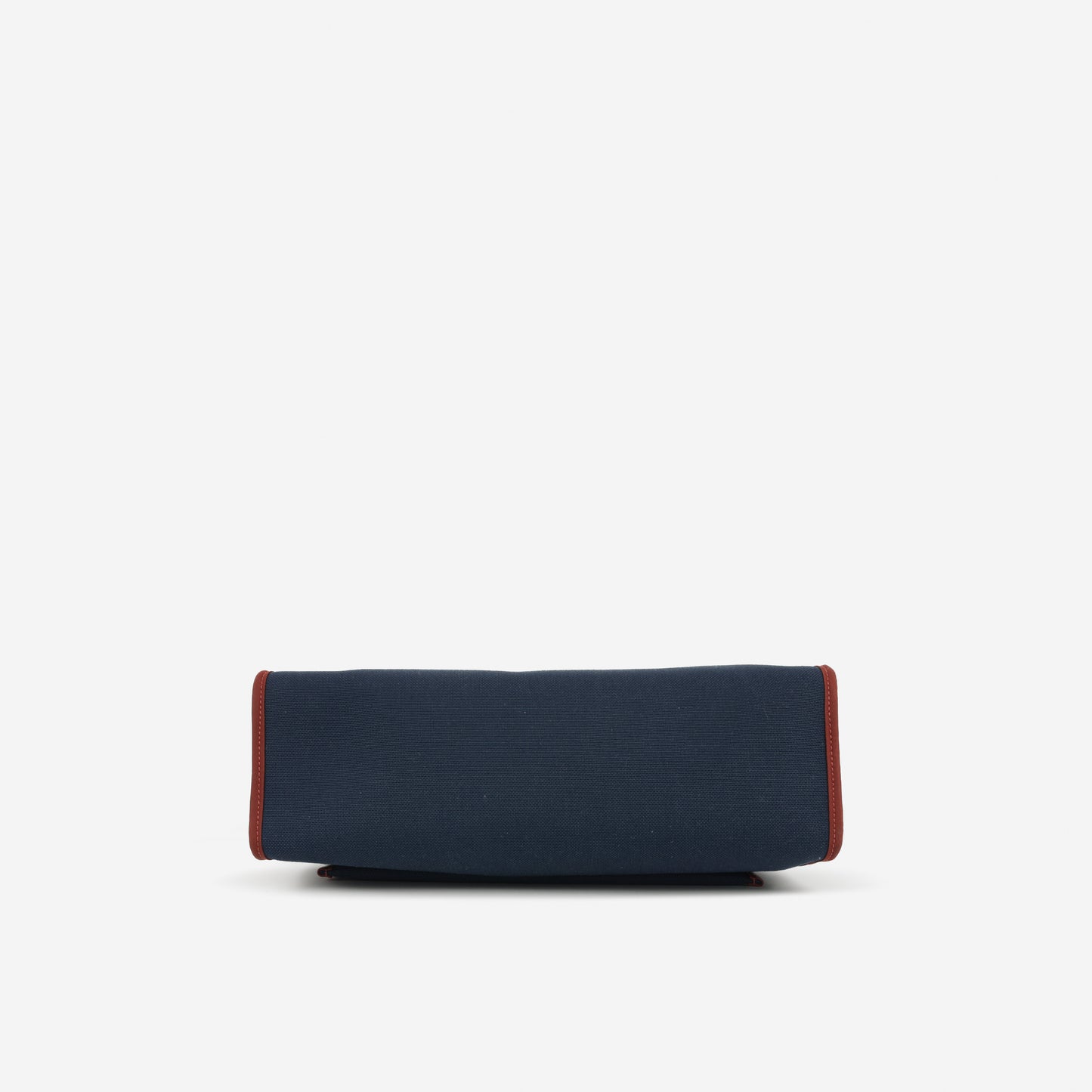 Hermès Herbag 31 - Blue Marine Canvas / Rouge H Trim | Palladium Hardware