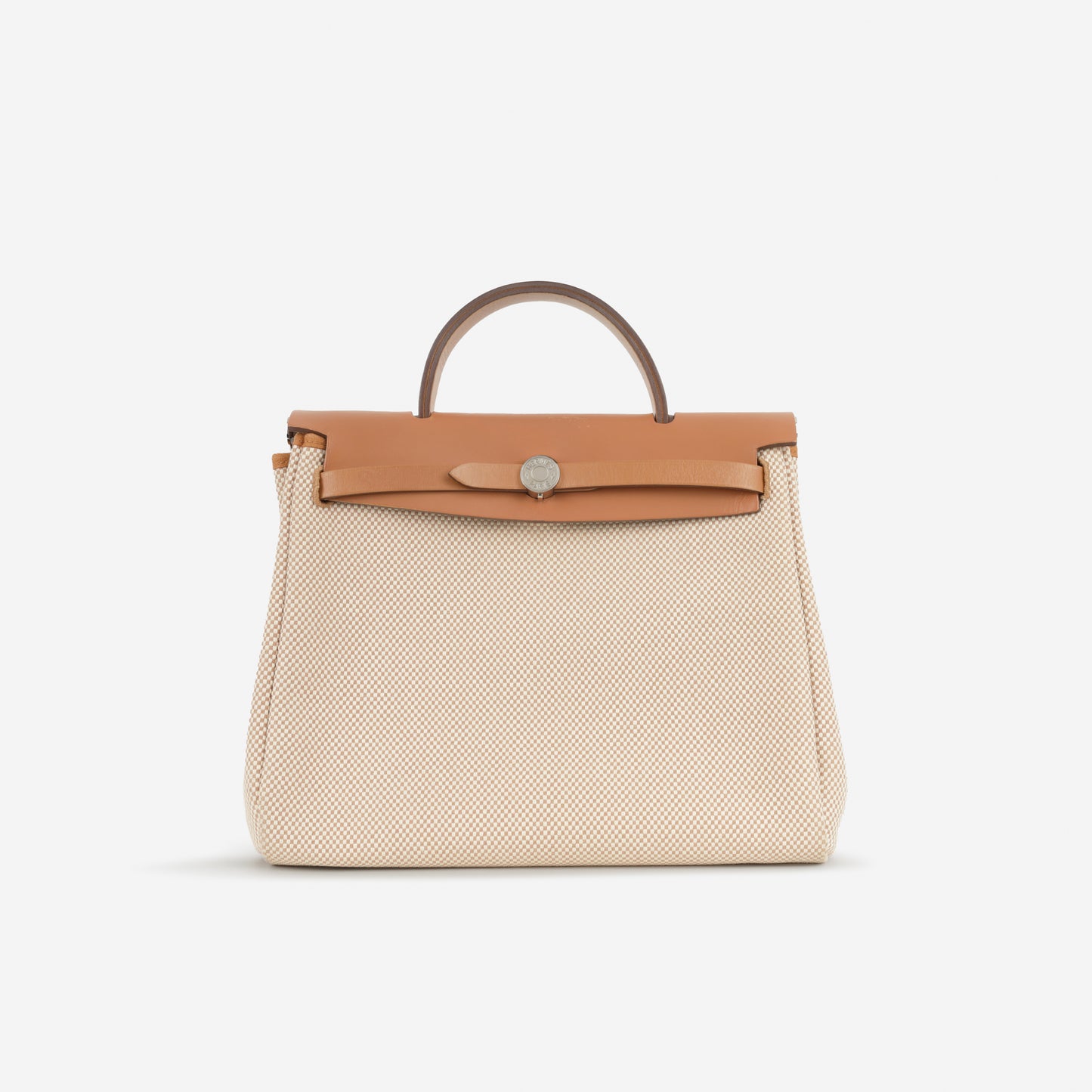 Hermès Herbag 31 - Ecru Viking Criss Toile Canvas / Naturel Sable Hunter | Palladium Hardware