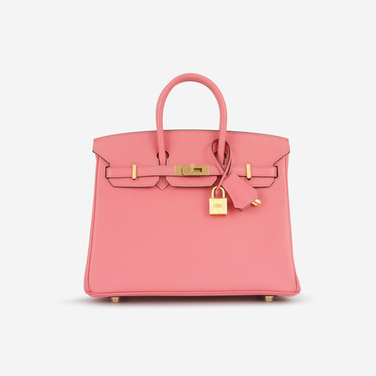 Hermès HSS Birkin 25 - Rose Azalee Epsom Retourne | Brushed Gold Hardware