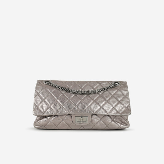 Chanel 2.55 Reissue 227 Flap - Metallic Bronze Calfskin | Silver Hardware