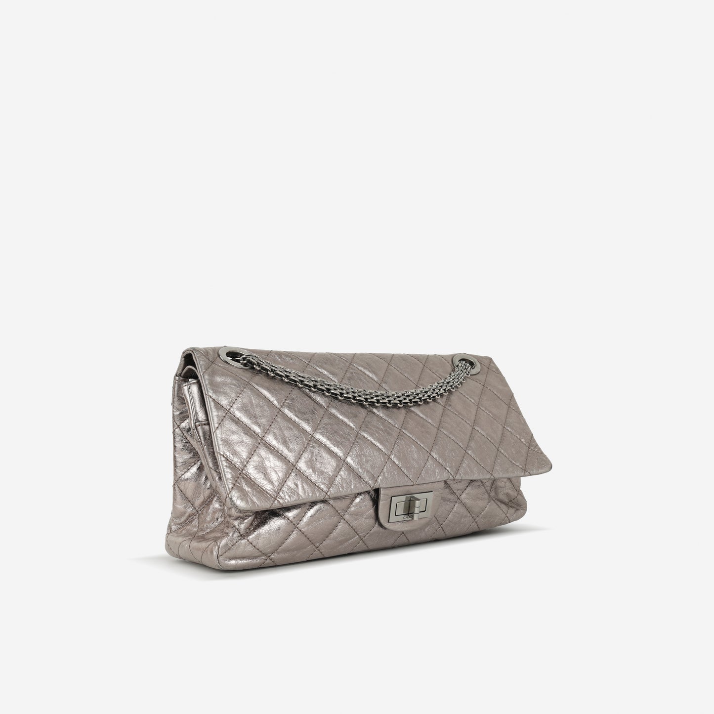 Chanel 2.55 Reissue 227 Flap - Metallic Bronze Calfskin | Silver Hardware